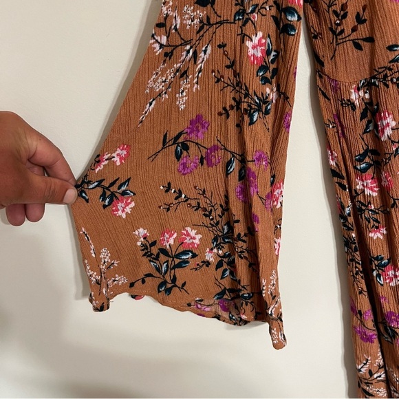 Women’s Umgee Floral Print Boho Peasant Dress Size Small READ - Picture 3 of 14